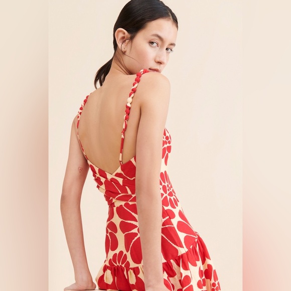 Farm Rio Palermo Linen Midi Dress - Picture 3 of 6